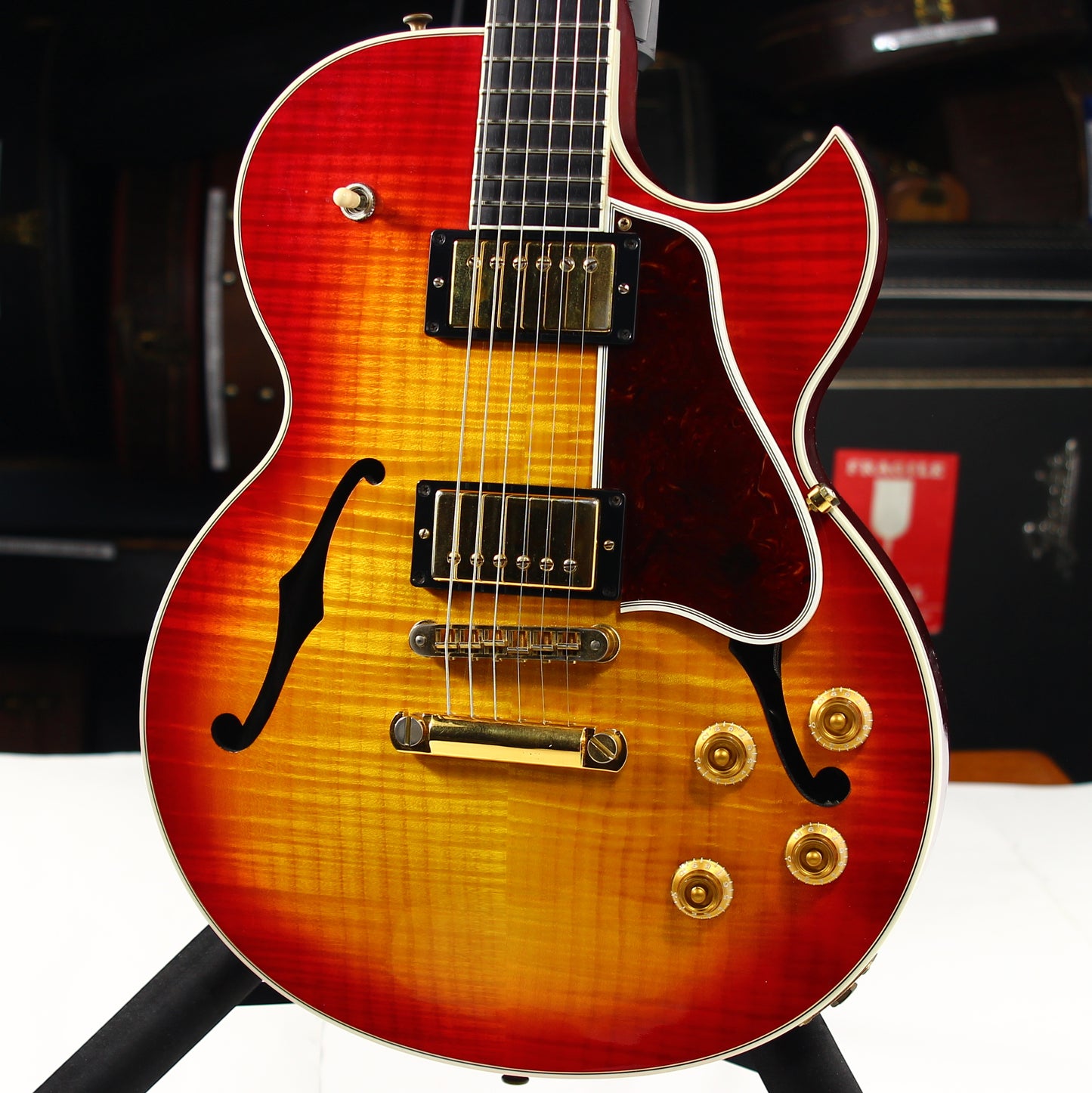 2006 Gibson Custom Shop Pat Martino Custom Electric Guitar - Carved Maple Flametop, Ebony Board! es-175, es-335, es-355