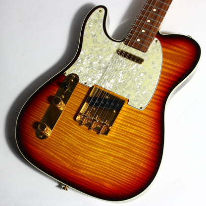 1992 Fender Custom Shop Masterbuilt J.W. Black Telecaster Custom Flametop | Left-Handed Strung Righty