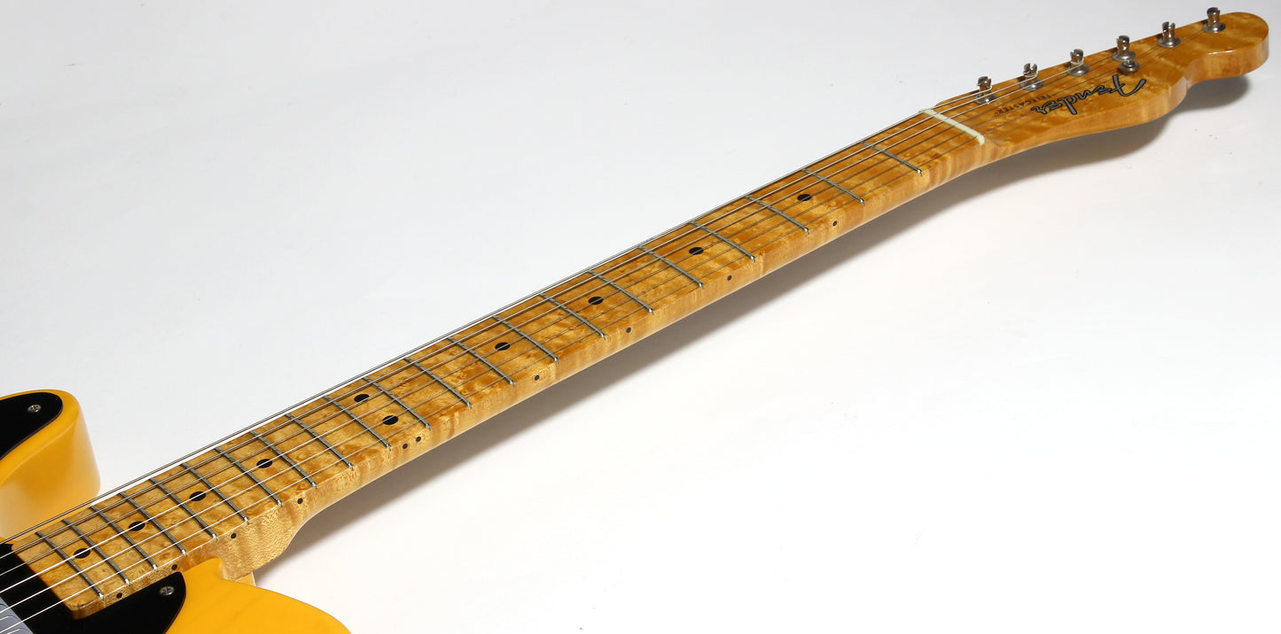 1991 Fender Custom Shop Masterbuilt '52 Telecaster Blackguard 1952 Tele | Left-Handed Strung Righty FRED STUART