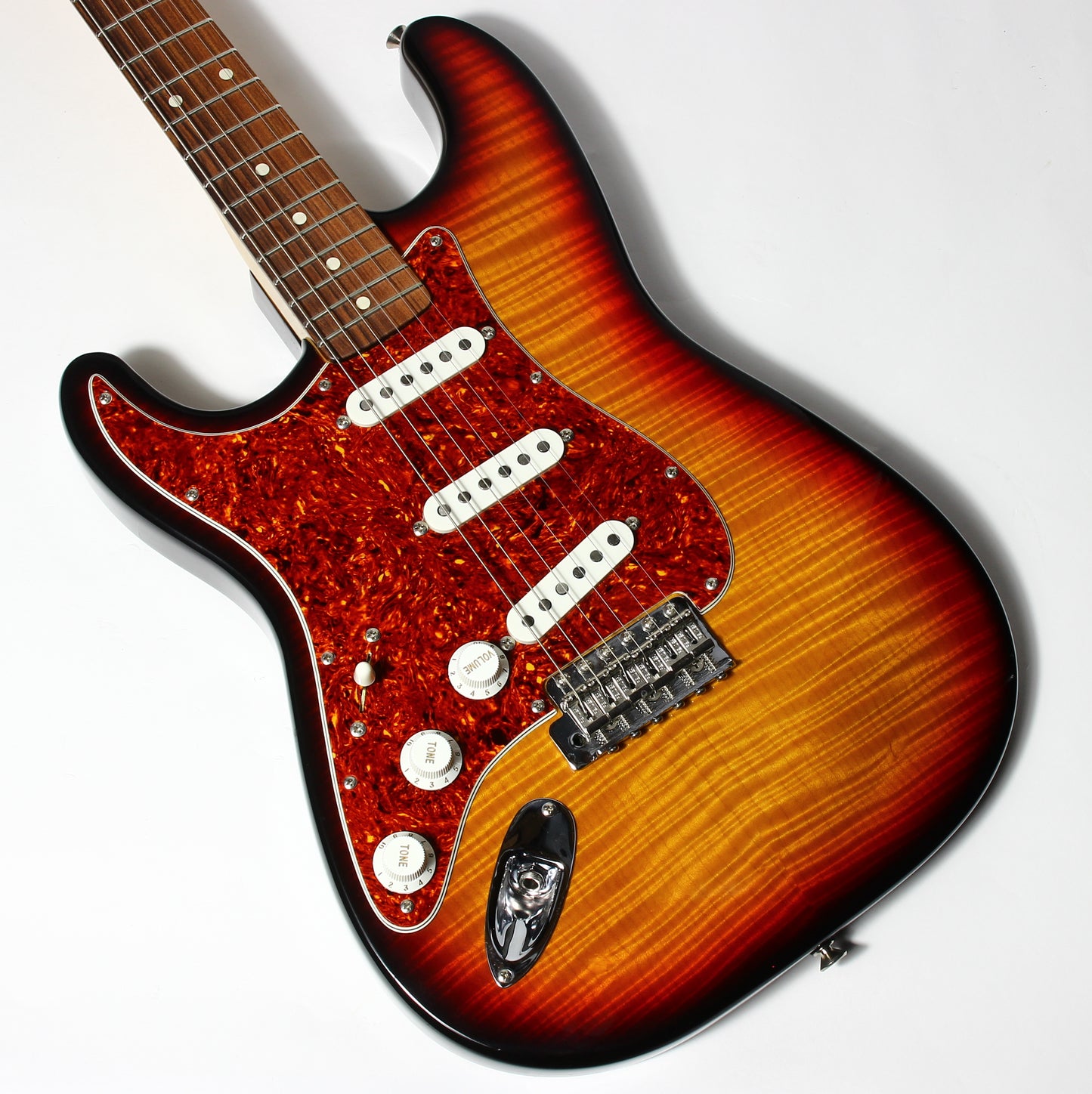 1992 Fender Custom Shop Masterbuilt Flametop Stratocaster | J.W. Black Sunburst Left-Handed strung Righty | One-of-a-Kind!
