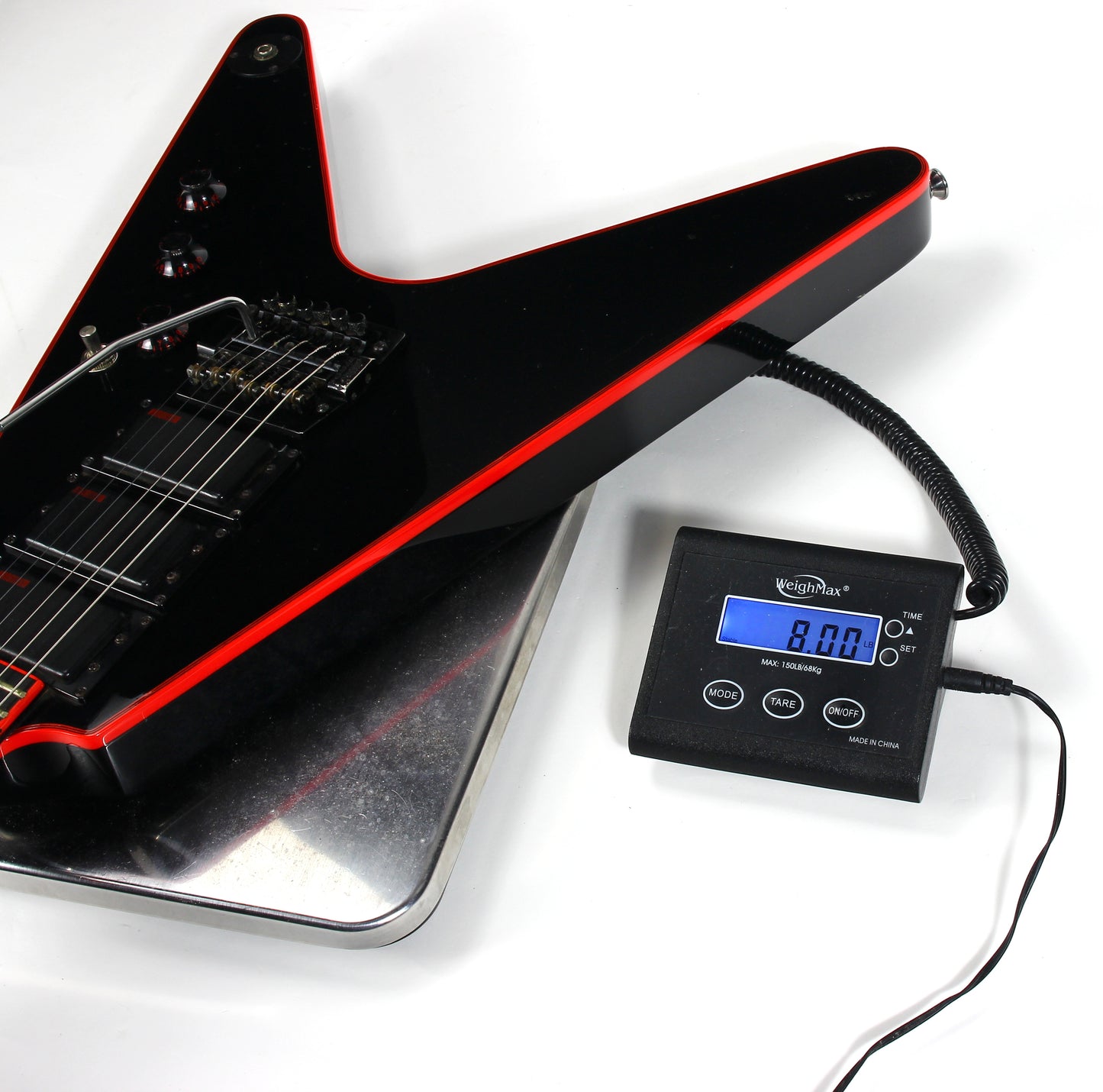 1984 Washburn FV-30V BBR Flying V Black w/ Red Binding Made in Japan | Set-Neck, 3 Humbuckers, MIJ, RARE!