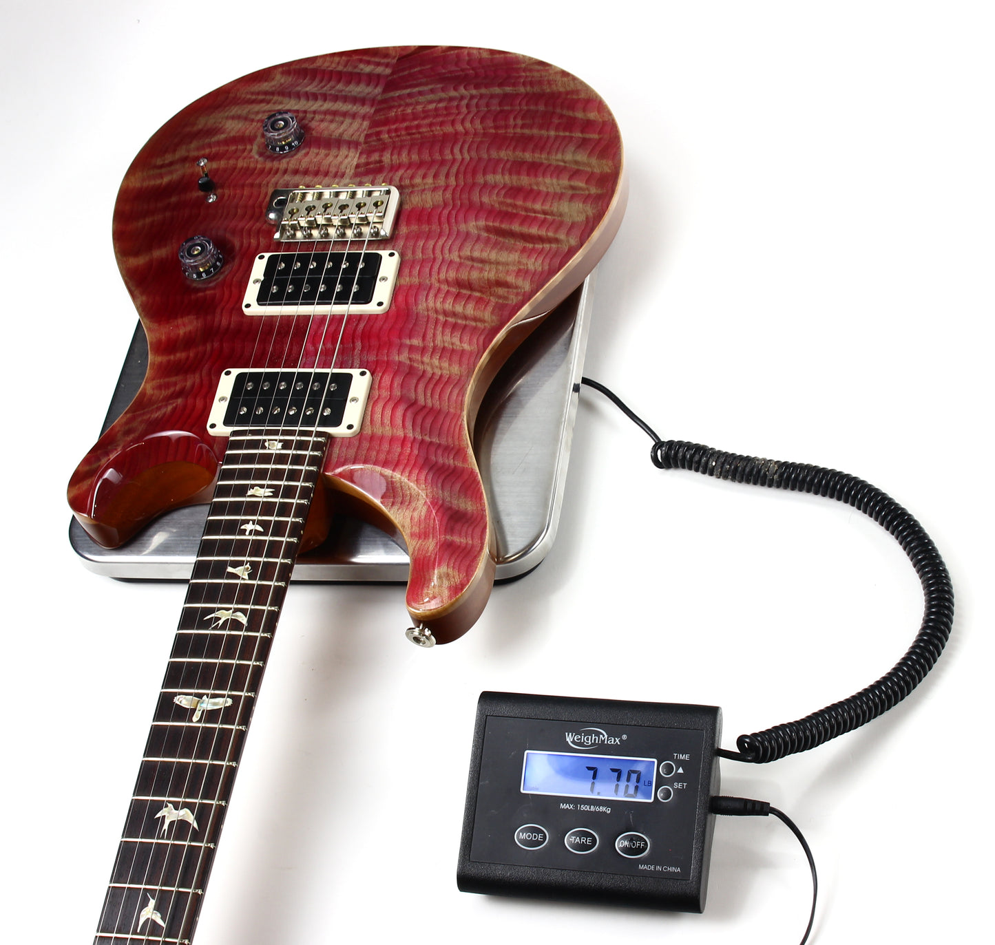 2016 PRS Custom 24 Violet FLAME TOP & BIRDS! Paul Reed Smith