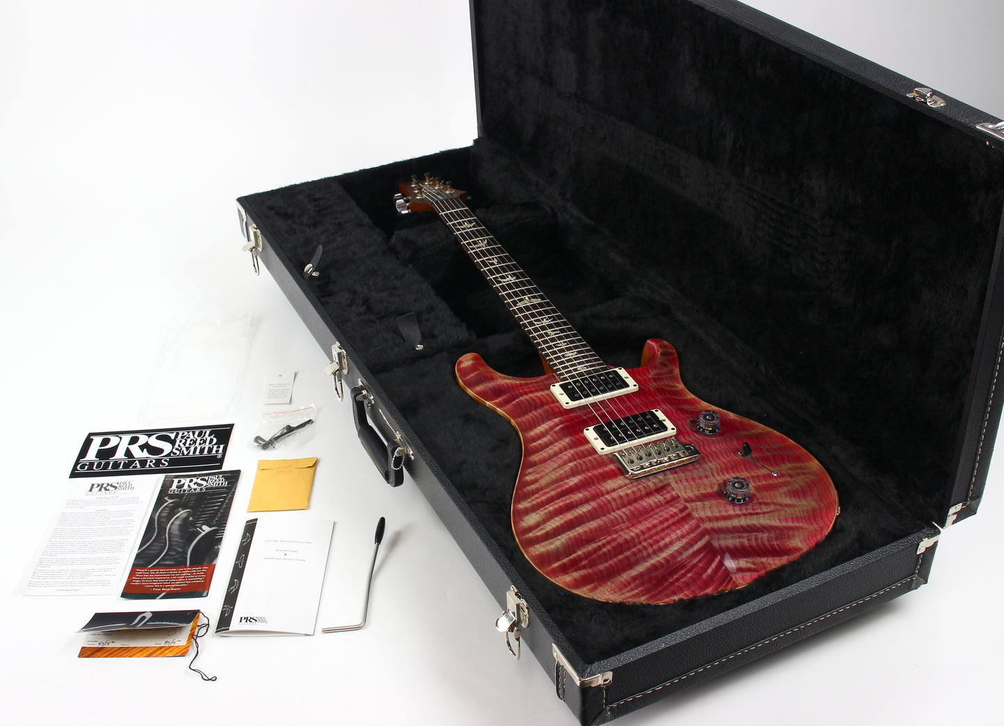 2016 PRS Custom 24 Violet FLAME TOP & BIRDS! Paul Reed Smith