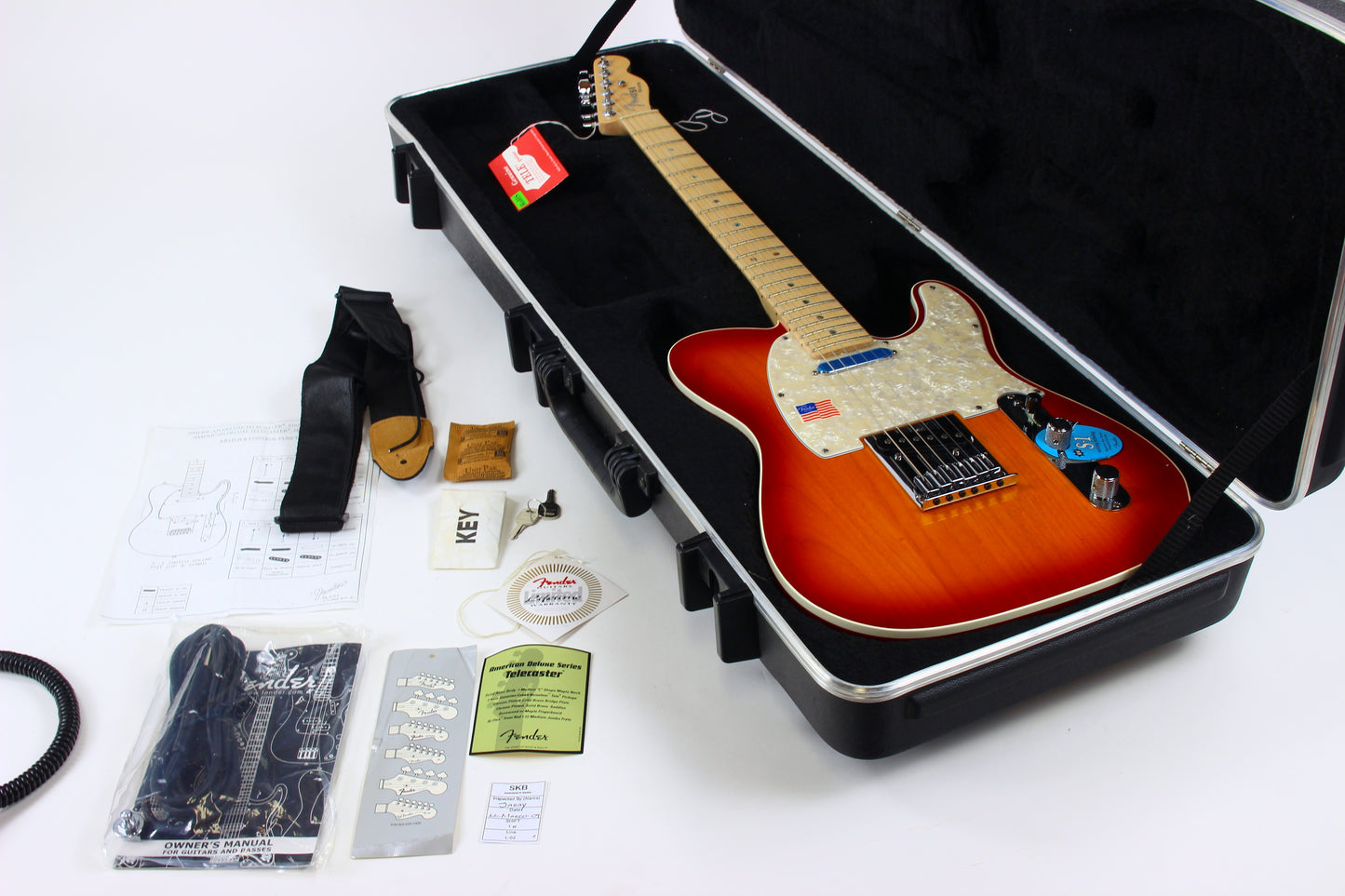 2009 Fender American Deluxe Telecaster Cherry Sunburst Made in USA MINTY w Tags!