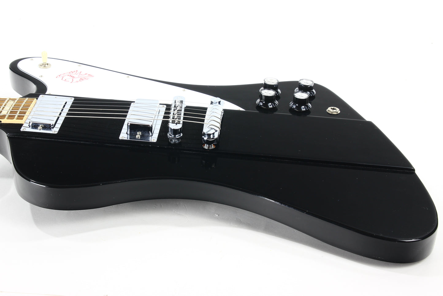 2012 Gibson USA Reverse Firebird V Reissue EBONY BLACK w/ Original Case - LIGHTWEIGHT Steinberger Tuners