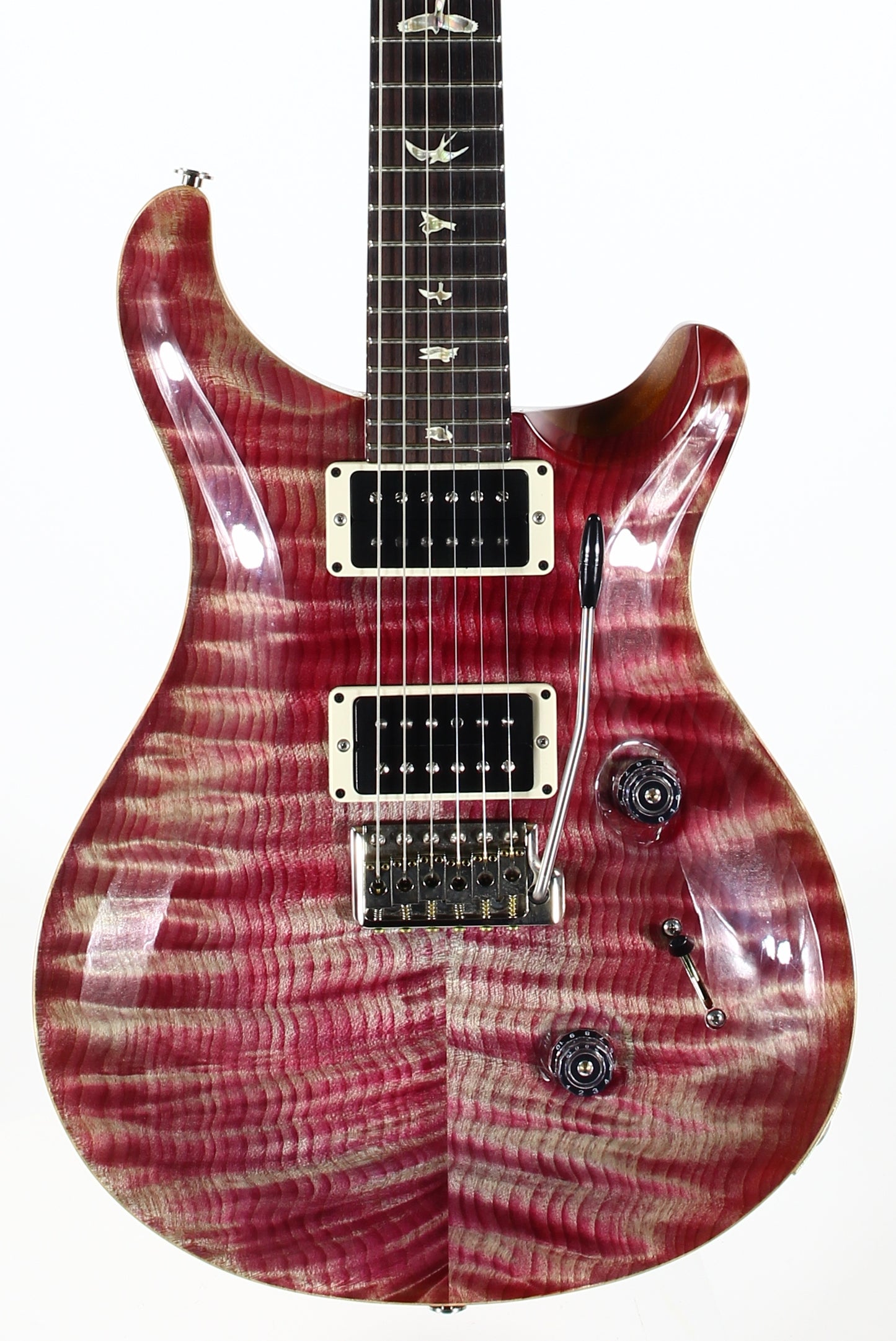 2016 PRS Custom 24 Violet FLAME TOP & BIRDS! Paul Reed Smith
