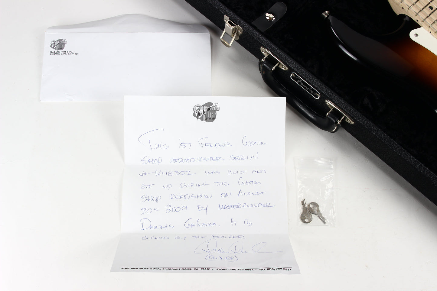 2009 Fender Custom Shop Masterbuilt ROADSHOW '57 Stratocaster - Eric Johnson, 1957 Maple Neck Strat! 2-Tone Sunburst!