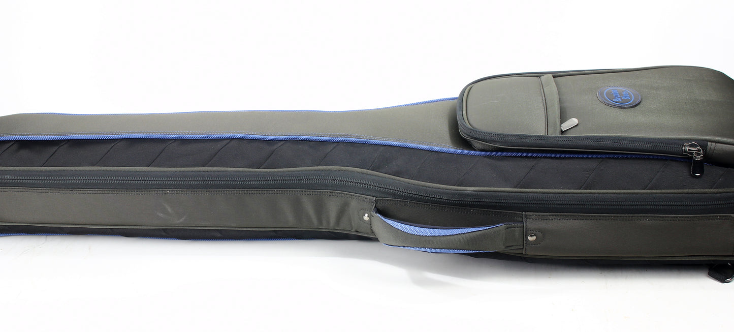 2005 Celinder J Bass Update 5 String Daphne Blue Jazz - Matching Headstock, ABALONE INLAYS, 3 Pickups! NAMM!