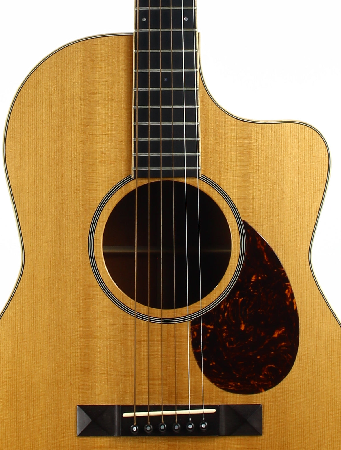 2003 Huss and Dalton CM Custom 12-Fret Acoustic Guitar - Pyramid Bridge, 24.9" Short Scale, Sitka & Mahogany!