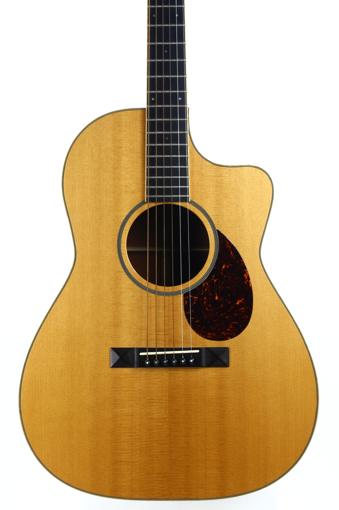 2003 Huss and Dalton CM Custom 12-Fret Acoustic Guitar - Pyramid Bridge, 24.9" Short Scale, Sitka & Mahogany!