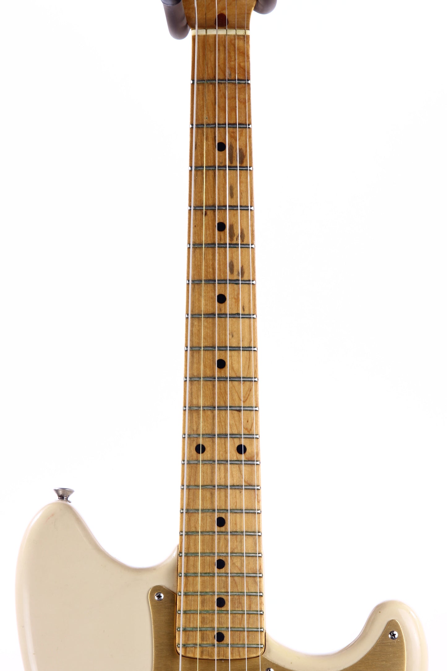 CLEAN 1959 Fender Musicmaster Desert Sand Tan, Gold Anodized Guard - ALL-ORIGINAL, Pre-CBS Vintage, duo sonic