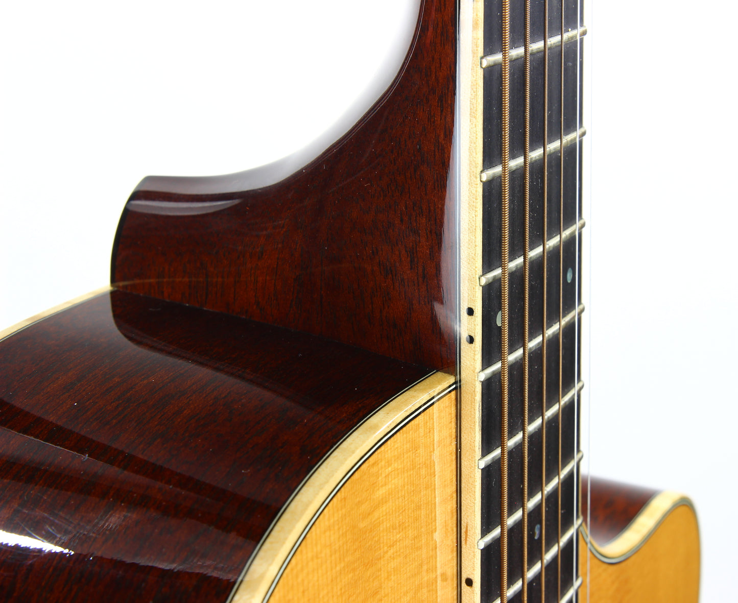 2003 Huss and Dalton CM Custom 12-Fret Acoustic Guitar - Pyramid Bridge, 24.9" Short Scale, Sitka & Mahogany!