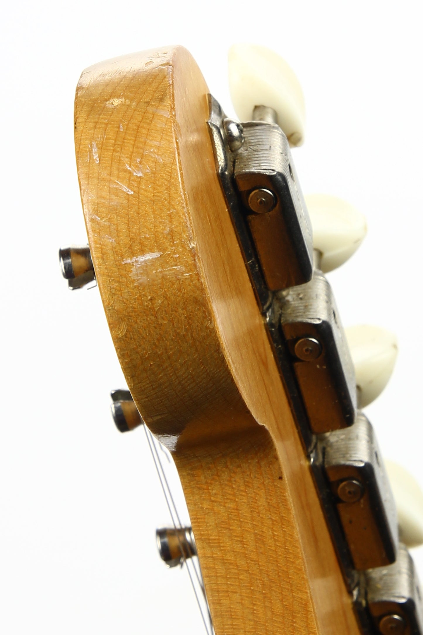 1965 Fender Slab Board Musicmaster II Olympic White - Tortoise Guard, Player-Grade, Plays Awesome!