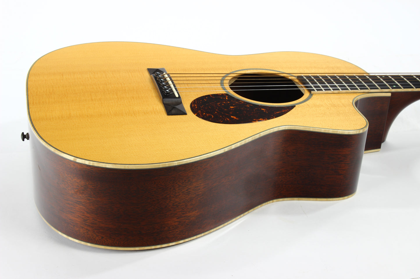 2003 Huss and Dalton CM Custom 12-Fret Acoustic Guitar - Pyramid Bridge, 24.9" Short Scale, Sitka & Mahogany!
