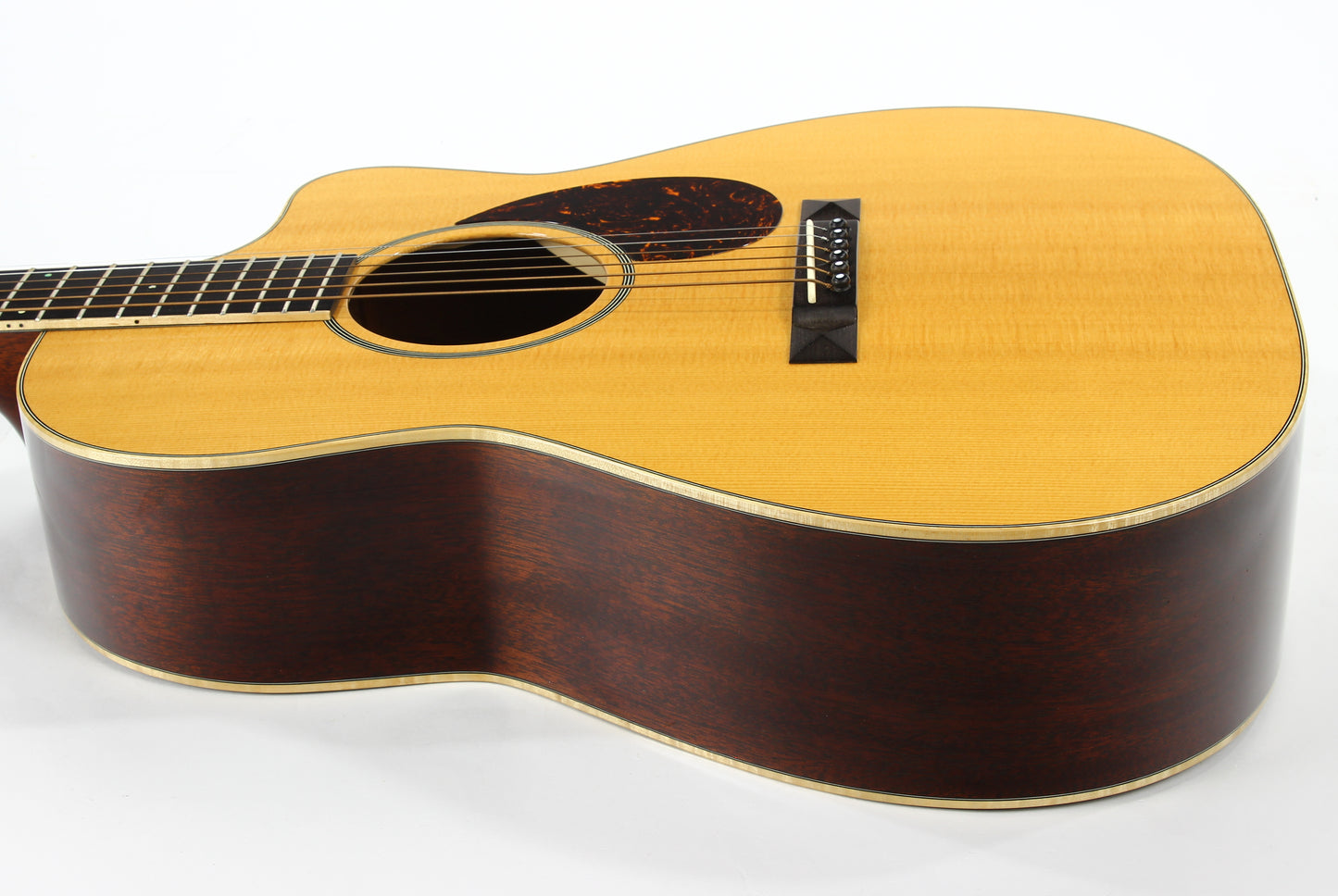 2003 Huss and Dalton CM Custom 12-Fret Acoustic Guitar - Pyramid Bridge, 24.9" Short Scale, Sitka & Mahogany!