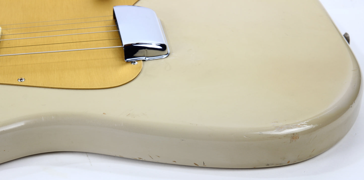 CLEAN 1959 Fender Musicmaster Desert Sand Tan, Gold Anodized Guard - ALL-ORIGINAL, Pre-CBS Vintage, duo sonic