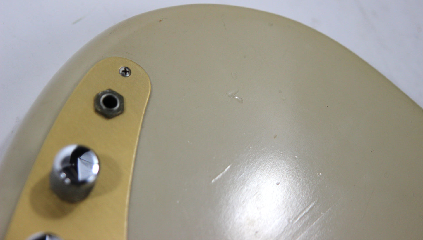 CLEAN 1959 Fender Musicmaster Desert Sand Tan, Gold Anodized Guard - ALL-ORIGINAL, Pre-CBS Vintage, duo sonic