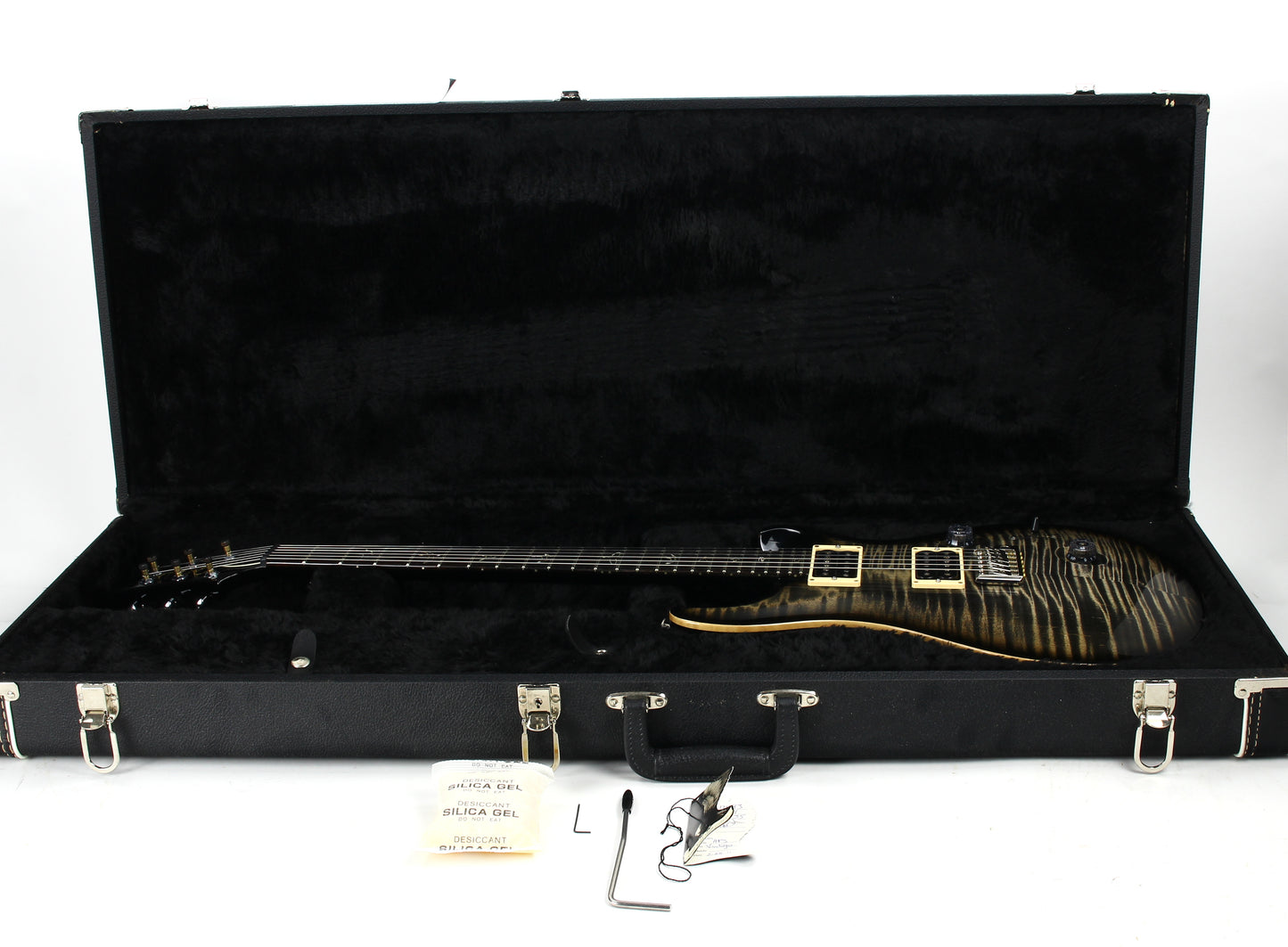 6.9 LBS! 2011 PRS Custom 24 Charcoal Burst - Paul Reed Smith, Beautiful Flametop CU24, Tremolo, Black