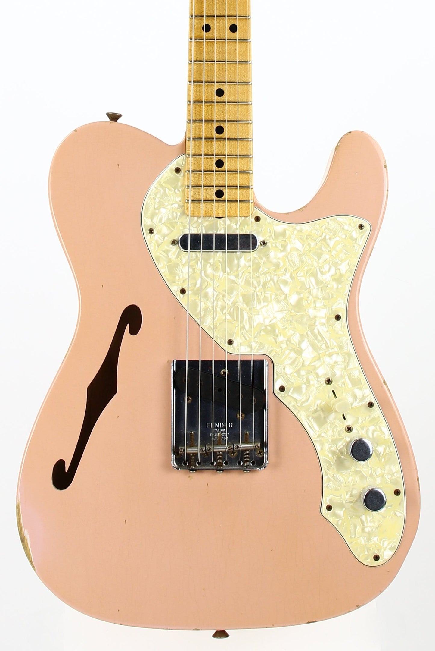 2011 Fender DALE WILSON Custom Shop Masterbuilt 60's Telecaster Thinline Relic - Shell Pink, Abby Ybarra Pups!