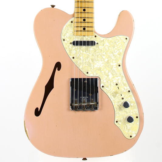 2011 Fender DALE WILSON Custom Shop Masterbuilt 60's Telecaster Thinline Relic - Shell Pink, Abby Ybarra Pups!