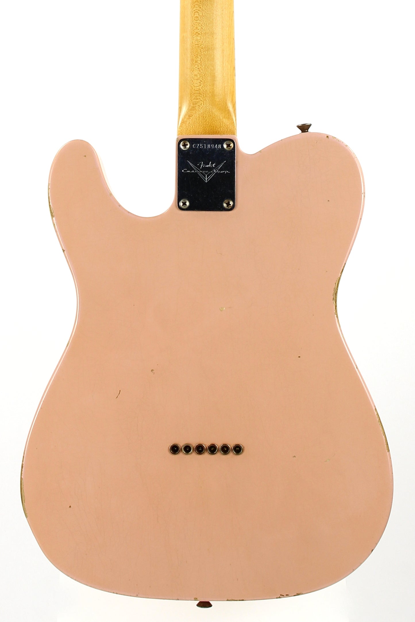 2011 Fender DALE WILSON Custom Shop Masterbuilt 60's Telecaster Thinline Relic - Shell Pink, Abby Ybarra Pups!