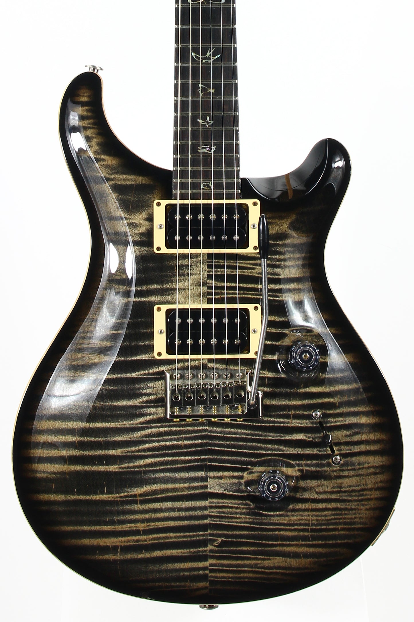 6.9 LBS! 2011 PRS Custom 24 Charcoal Burst - Paul Reed Smith, Beautiful Flametop CU24, Tremolo, Black