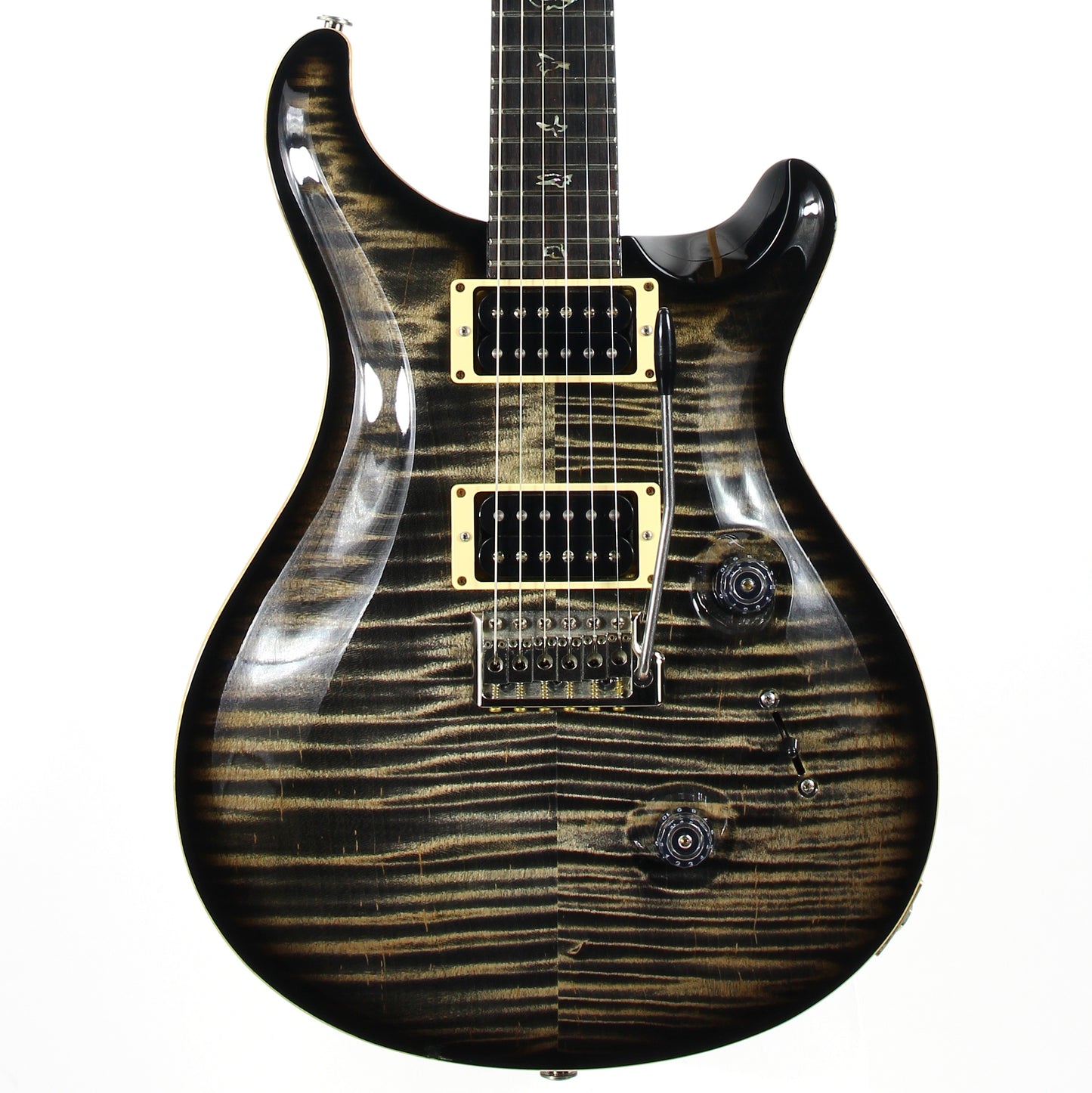6.9 LBS! 2011 PRS Custom 24 Charcoal Burst - Paul Reed Smith, Beautiful Flametop CU24, Tremolo, Black