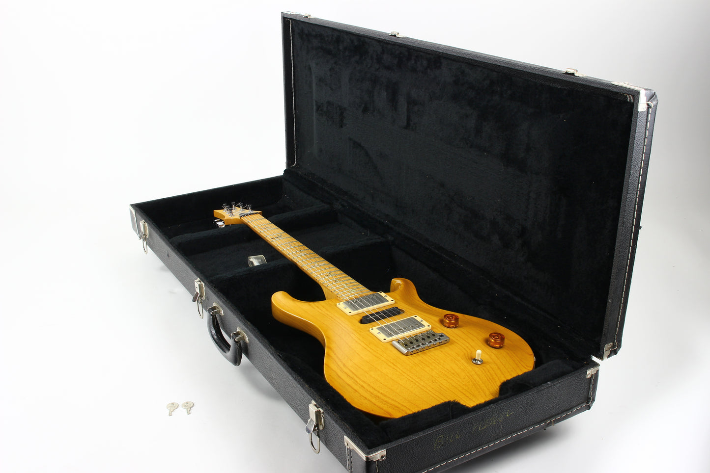 2005 PRS Swamp Ash Special Gold Pearl Bird Inlays SUPER FLAME NECK Natural