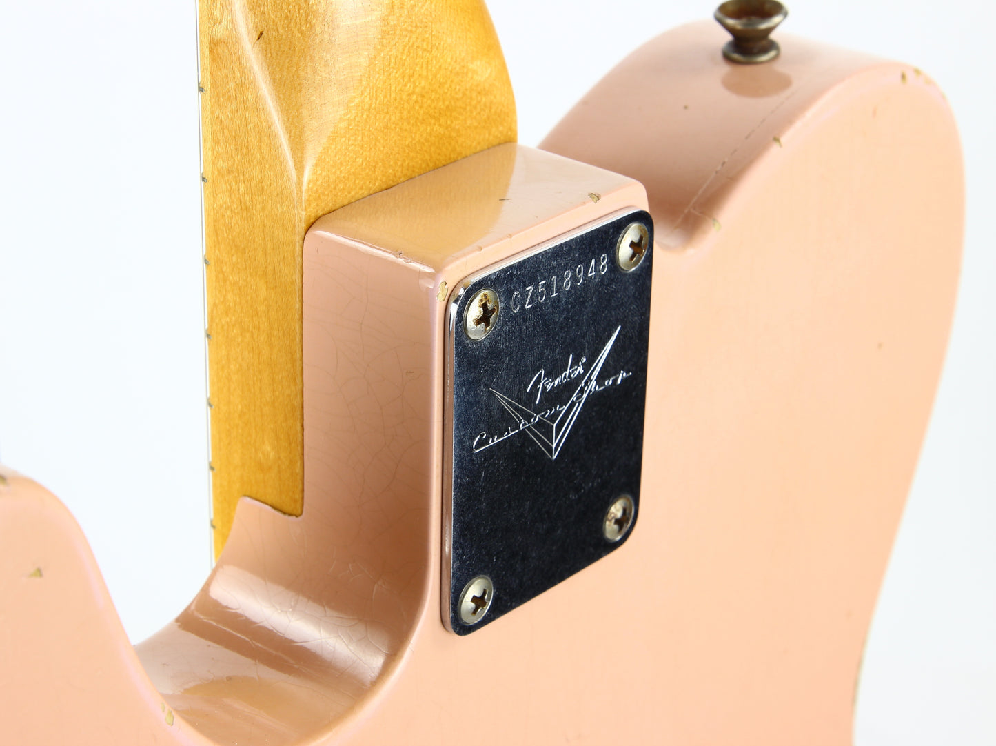 2011 Fender DALE WILSON Custom Shop Masterbuilt 60's Telecaster Thinline Relic - Shell Pink, Abby Ybarra Pups!