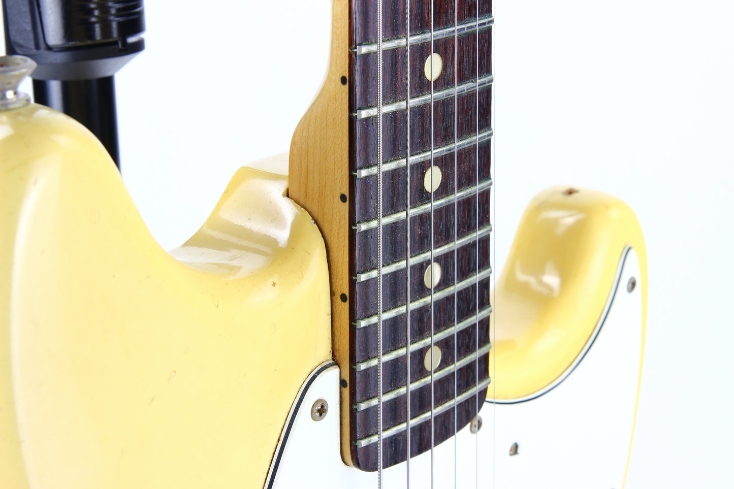 1975 Fender Mustang Olympic White Vintage Electric Guitar - Rosewood Board, 1970's, duo sonic w/ Tremolo!