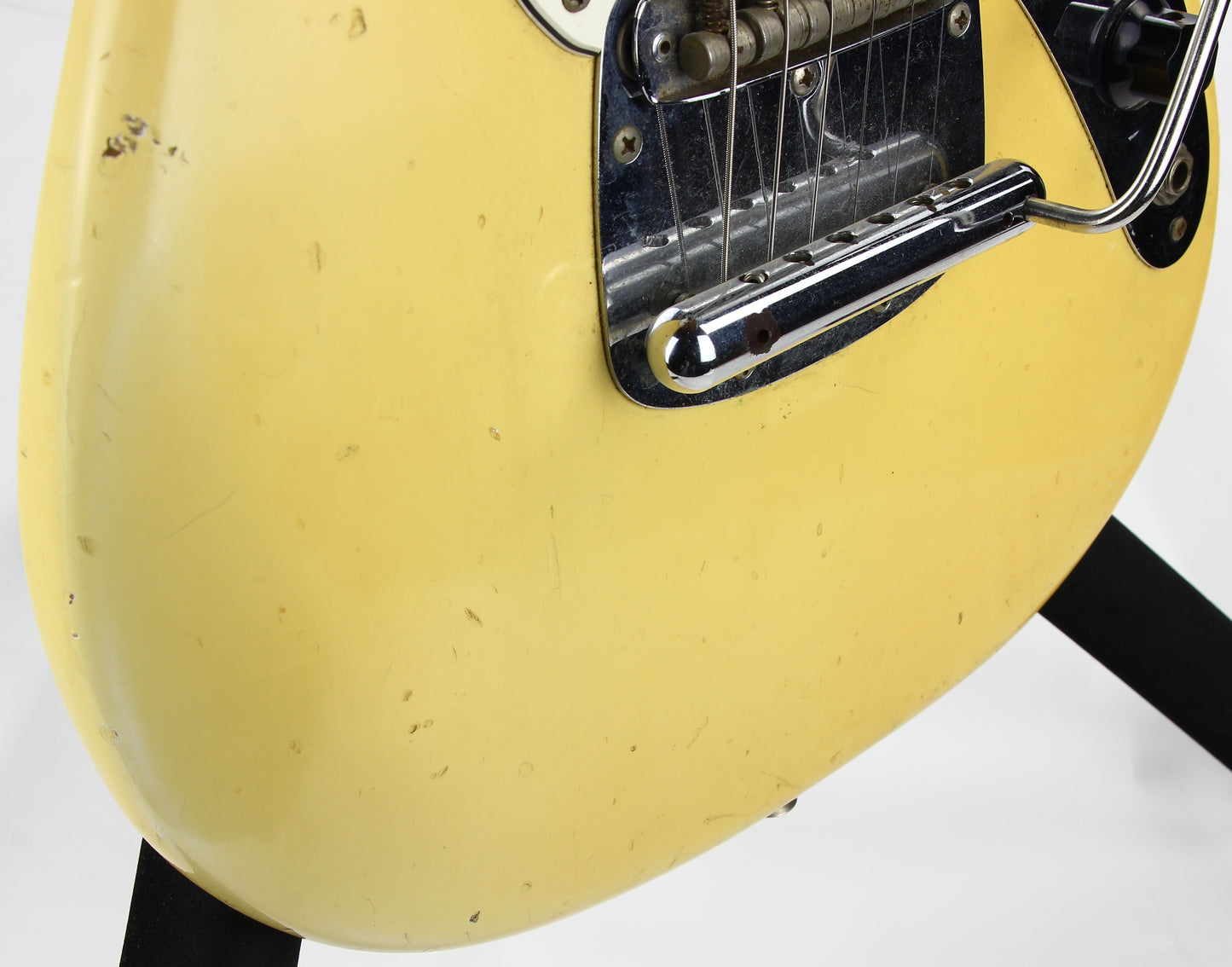 1975 Fender Mustang Olympic White Vintage Electric Guitar - Rosewood Board, 1970's, duo sonic w/ Tremolo!