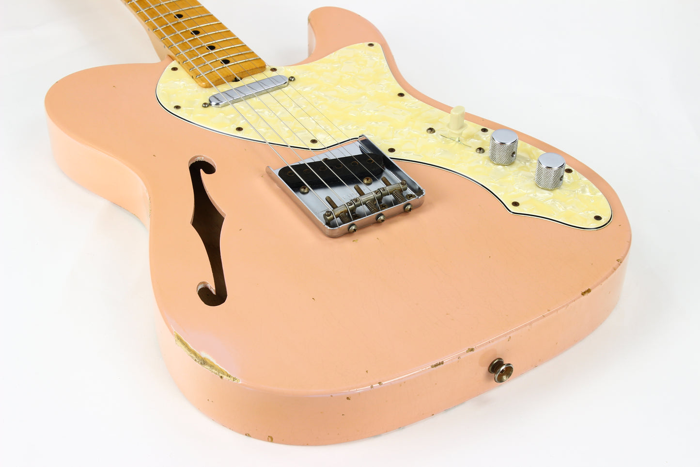 2011 Fender DALE WILSON Custom Shop Masterbuilt 60's Telecaster Thinline Relic - Shell Pink, Abby Ybarra Pups!