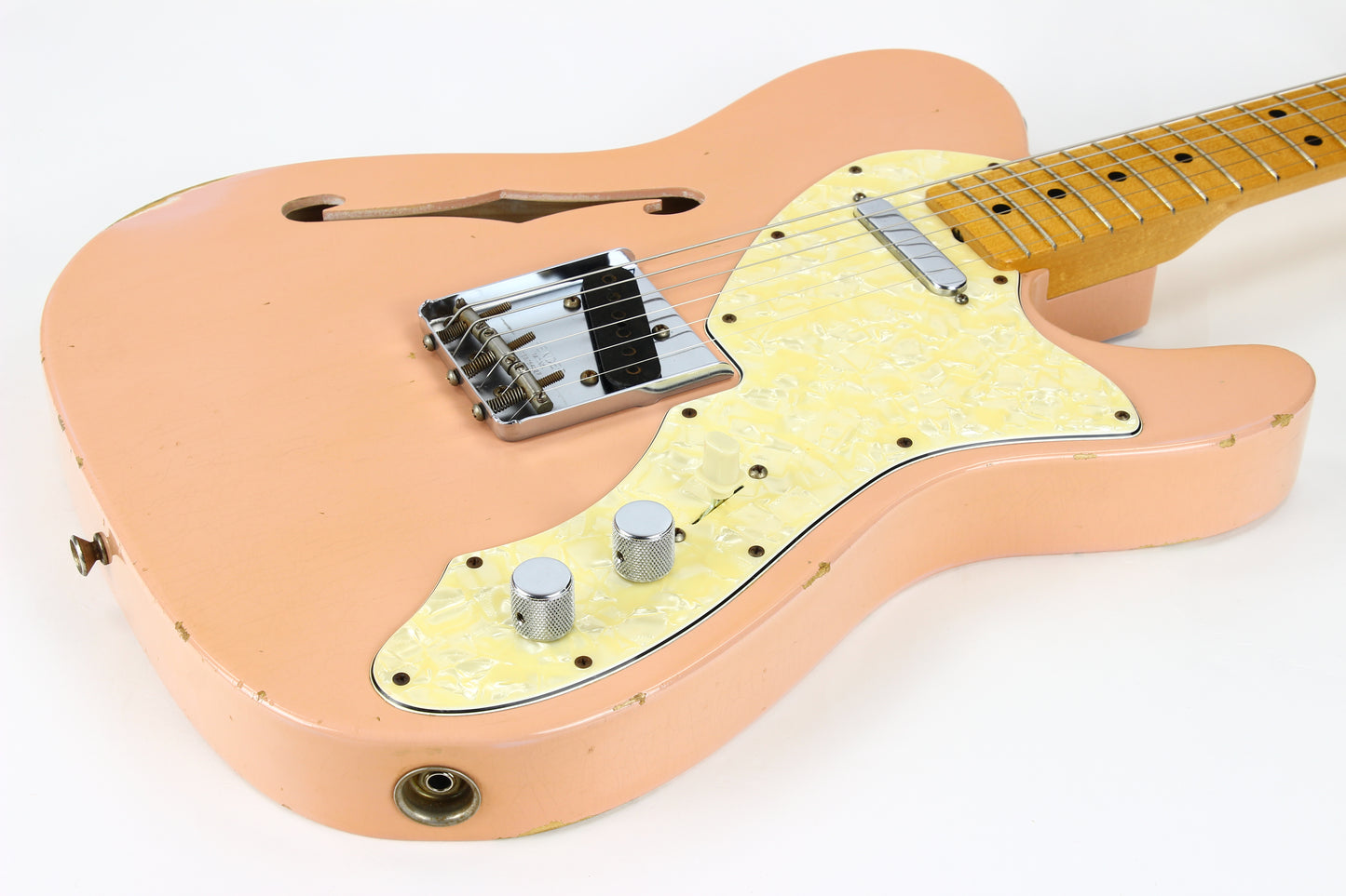 2011 Fender DALE WILSON Custom Shop Masterbuilt 60's Telecaster Thinline Relic - Shell Pink, Abby Ybarra Pups!
