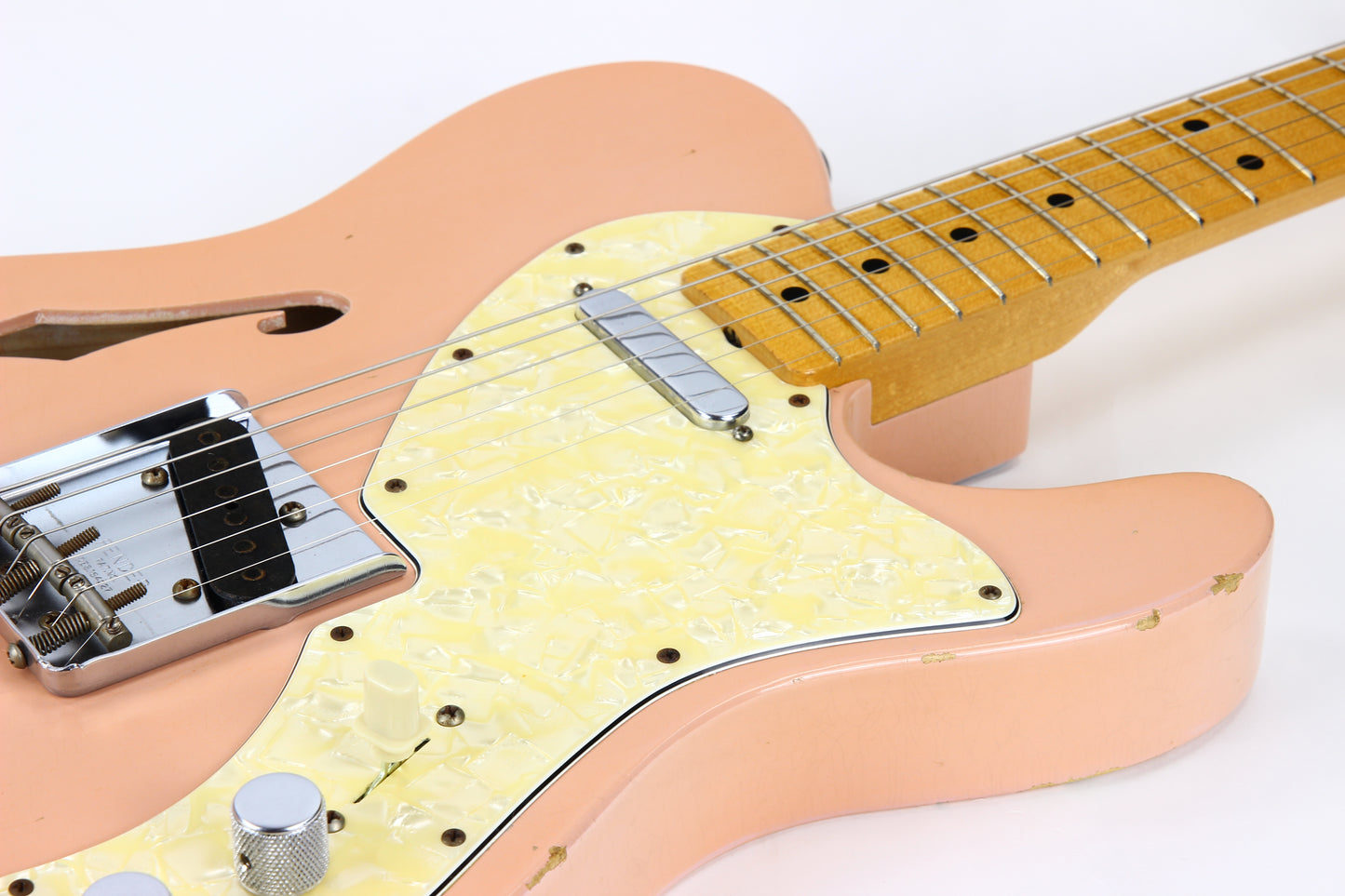 2011 Fender DALE WILSON Custom Shop Masterbuilt 60's Telecaster Thinline Relic - Shell Pink, Abby Ybarra Pups!