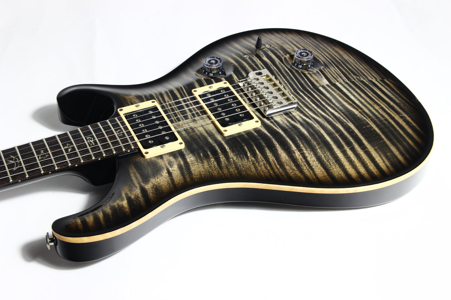 6.9 LBS! 2011 PRS Custom 24 Charcoal Burst - Paul Reed Smith, Beautiful Flametop CU24, Tremolo, Black