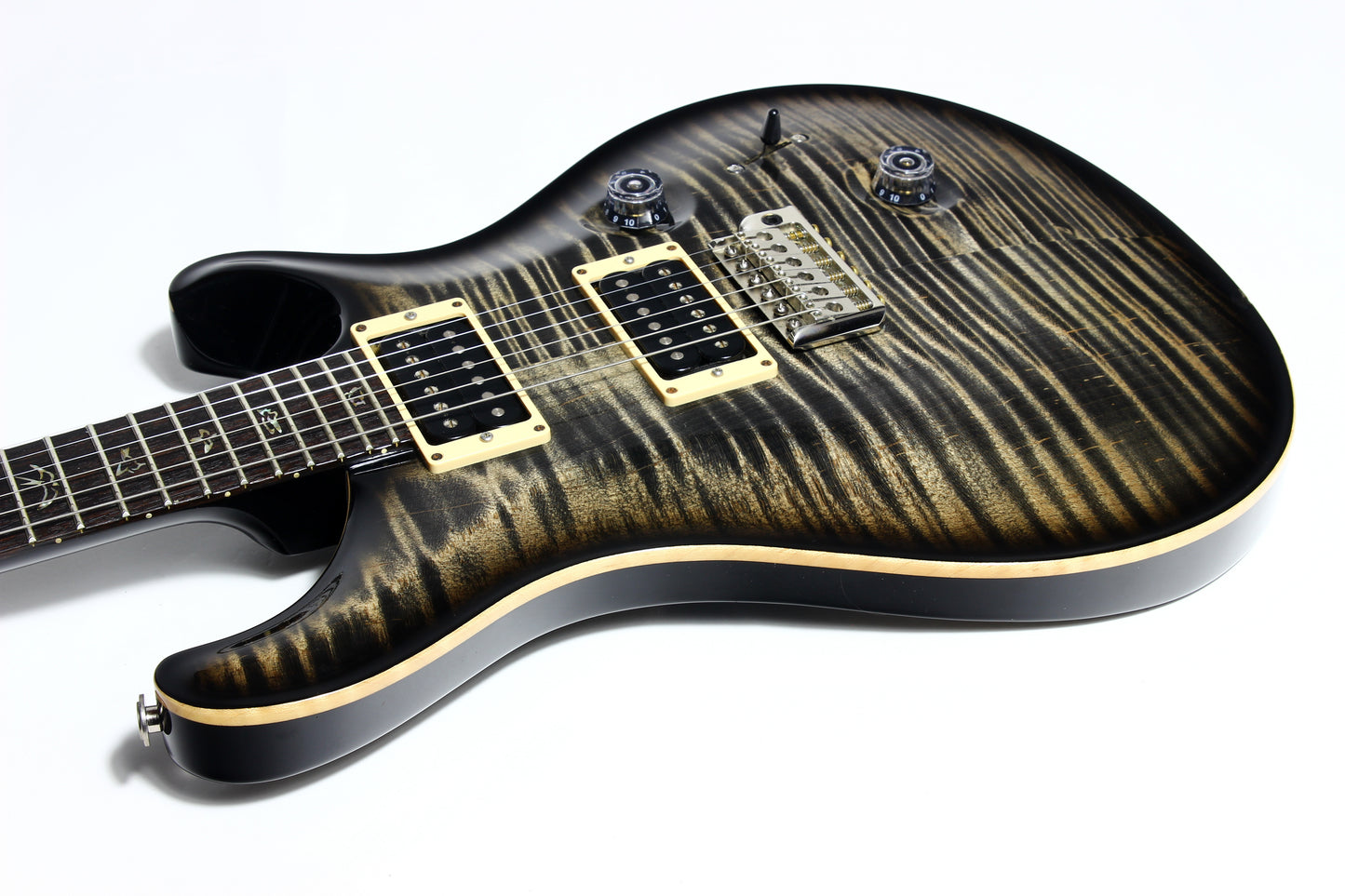 6.9 LBS! 2011 PRS Custom 24 Charcoal Burst - Paul Reed Smith, Beautiful Flametop CU24, Tremolo, Black