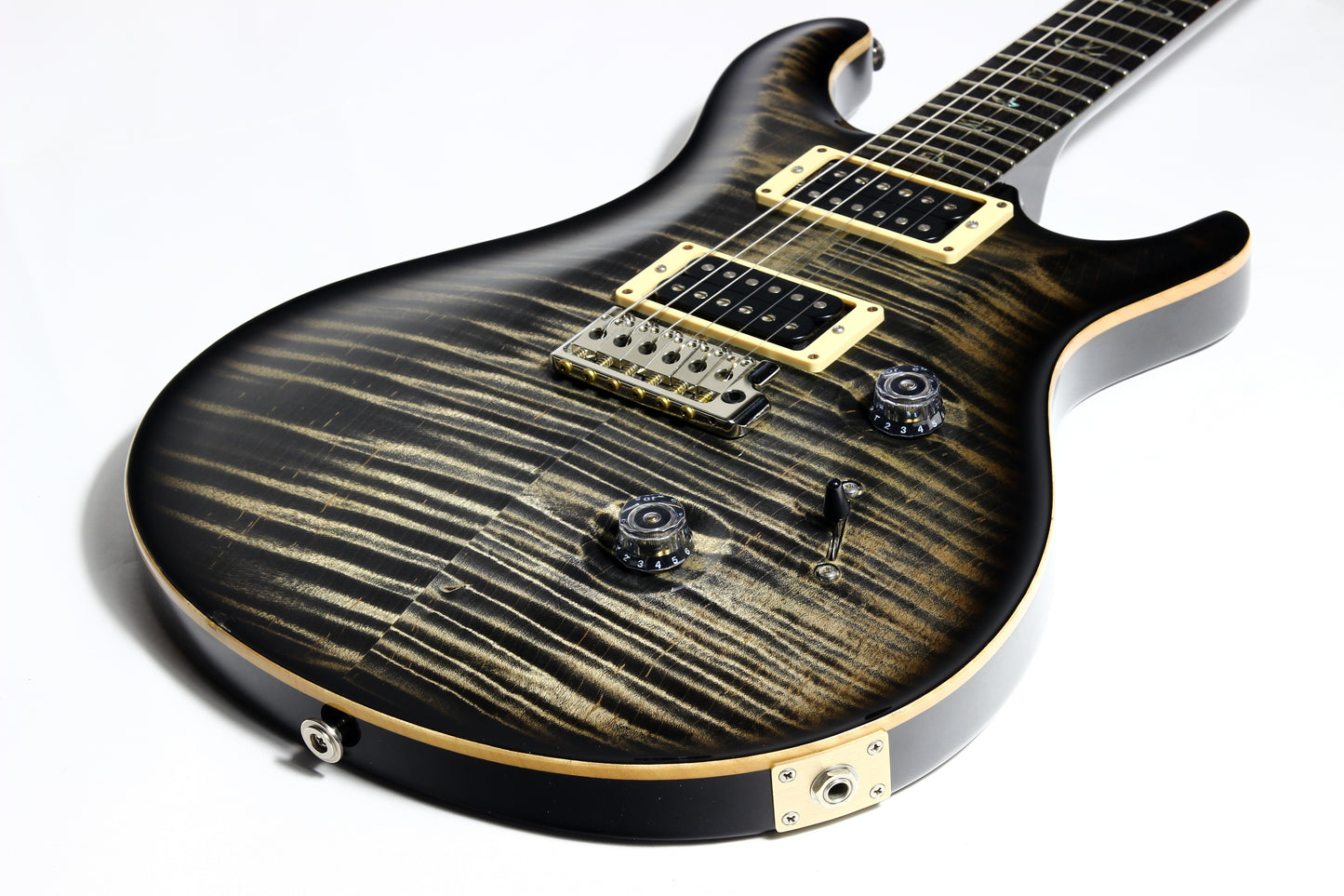 6.9 LBS! 2011 PRS Custom 24 Charcoal Burst - Paul Reed Smith, Beautiful Flametop CU24, Tremolo, Black