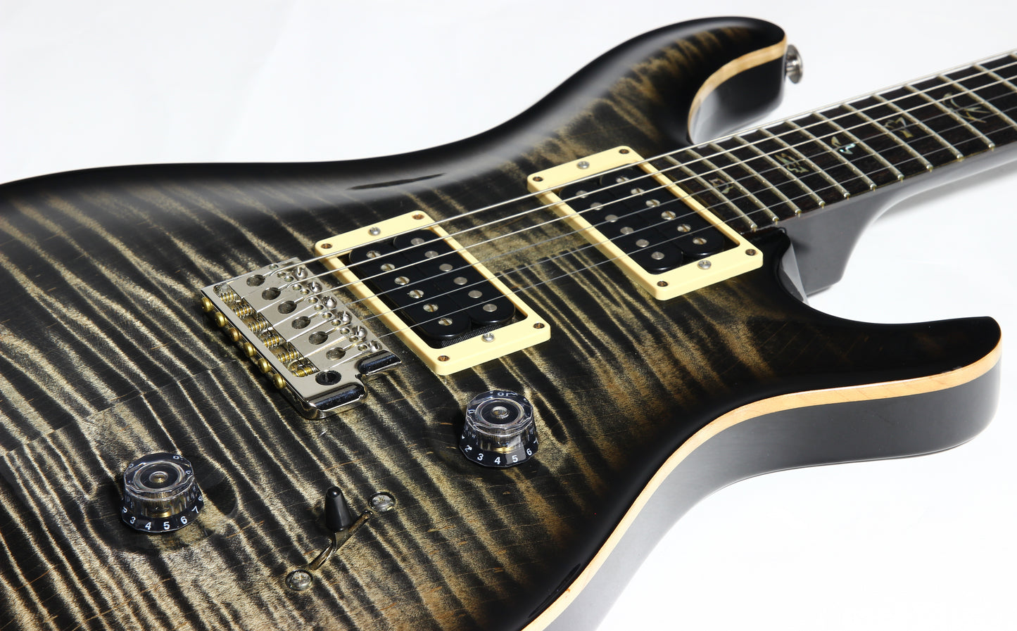 6.9 LBS! 2011 PRS Custom 24 Charcoal Burst - Paul Reed Smith, Beautiful Flametop CU24, Tremolo, Black