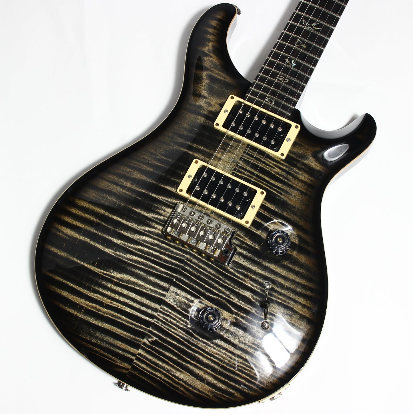 6.9 LBS! 2011 PRS Custom 24 Charcoal Burst - Paul Reed Smith, Beautiful Flametop CU24, Tremolo, Black