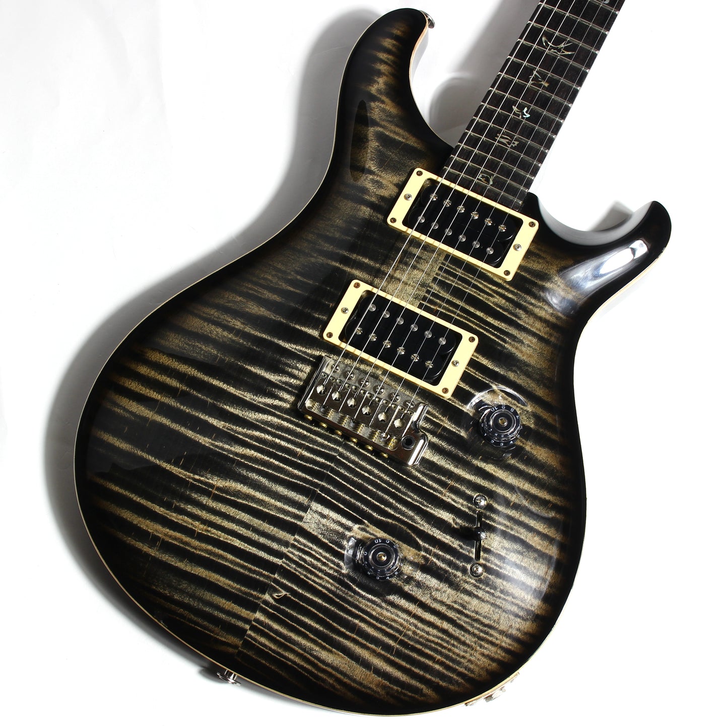 6.9 LBS! 2011 PRS Custom 24 Charcoal Burst - Paul Reed Smith, Beautiful Flametop CU24, Tremolo, Black