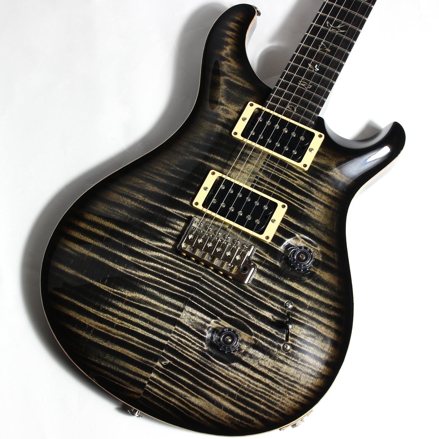 6.9 LBS! 2011 PRS Custom 24 Charcoal Burst - Paul Reed Smith, Beautiful Flametop CU24, Tremolo, Black