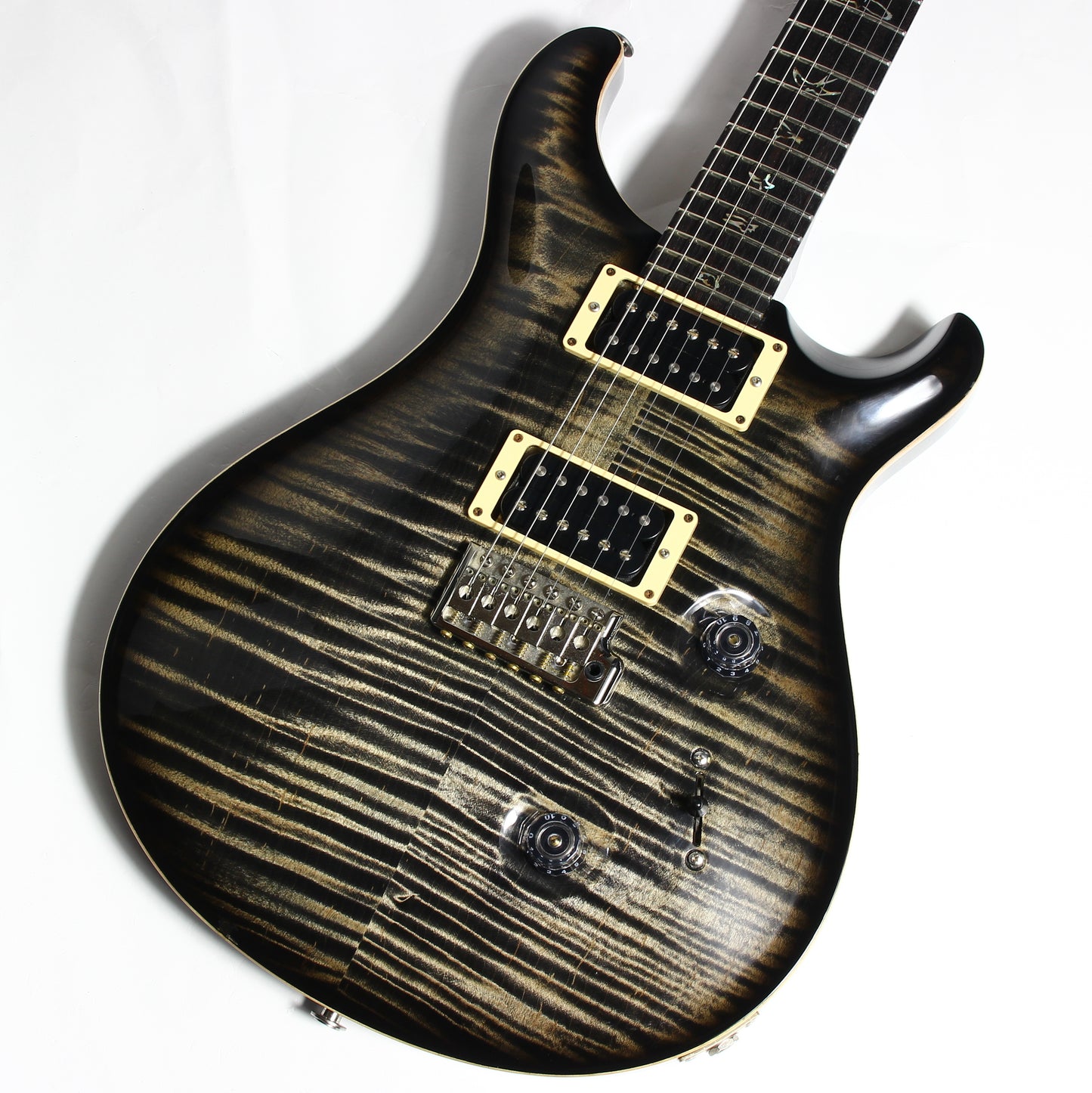 6.9 LBS! 2011 PRS Custom 24 Charcoal Burst - Paul Reed Smith, Beautiful Flametop CU24, Tremolo, Black