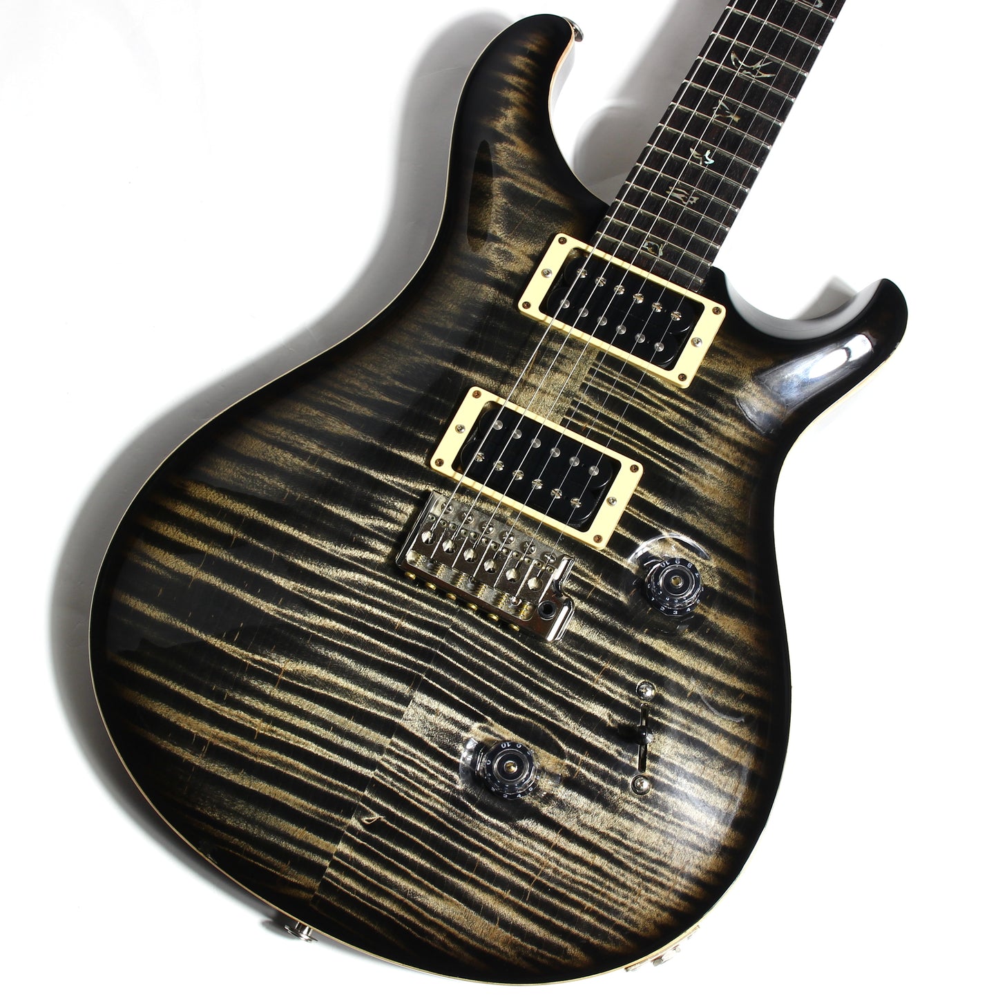 6.9 LBS! 2011 PRS Custom 24 Charcoal Burst - Paul Reed Smith, Beautiful Flametop CU24, Tremolo, Black