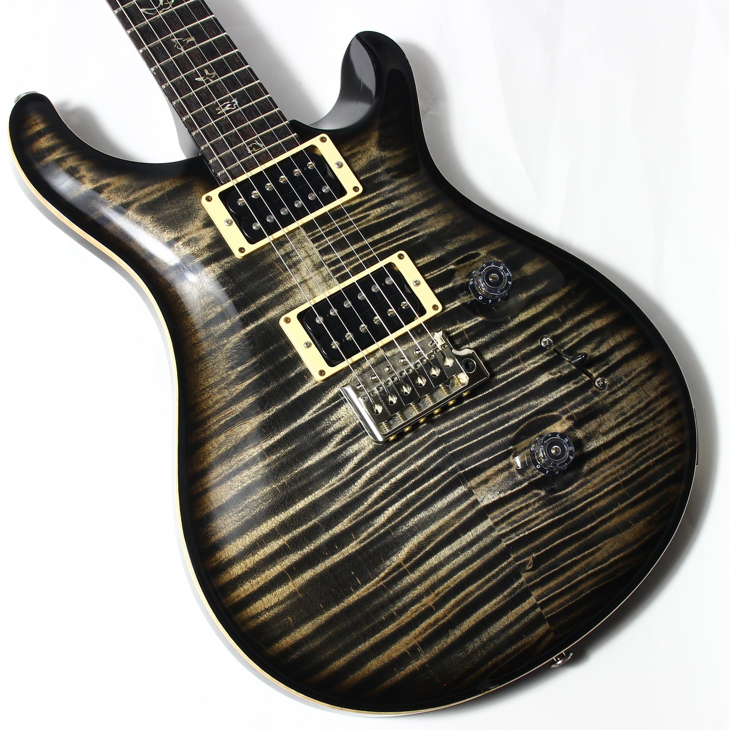6.9 LBS! 2011 PRS Custom 24 Charcoal Burst - Paul Reed Smith, Beautiful Flametop CU24, Tremolo, Black