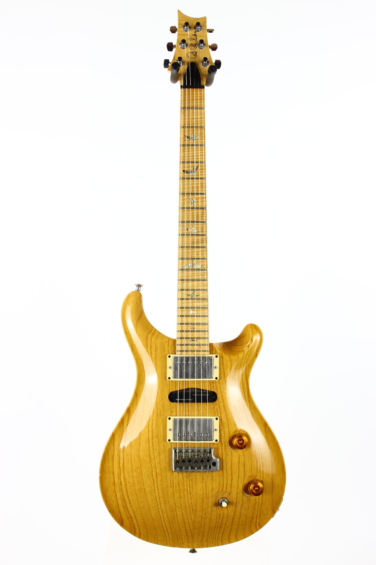 2005 PRS Swamp Ash Special Gold Pearl Bird Inlays SUPER FLAME NECK Natural