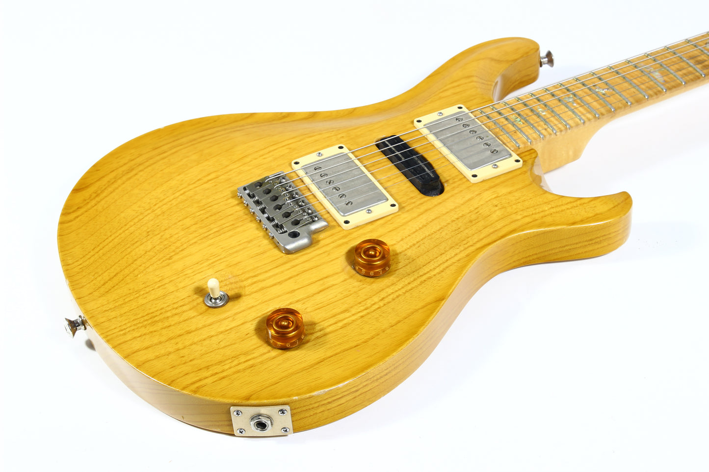 2005 PRS Swamp Ash Special Gold Pearl Bird Inlays SUPER FLAME NECK Natural