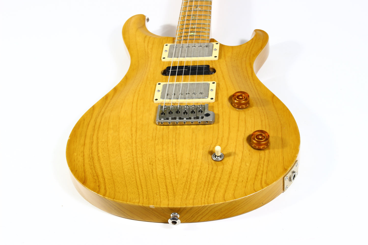 2005 PRS Swamp Ash Special Gold Pearl Bird Inlays SUPER FLAME NECK Natural
