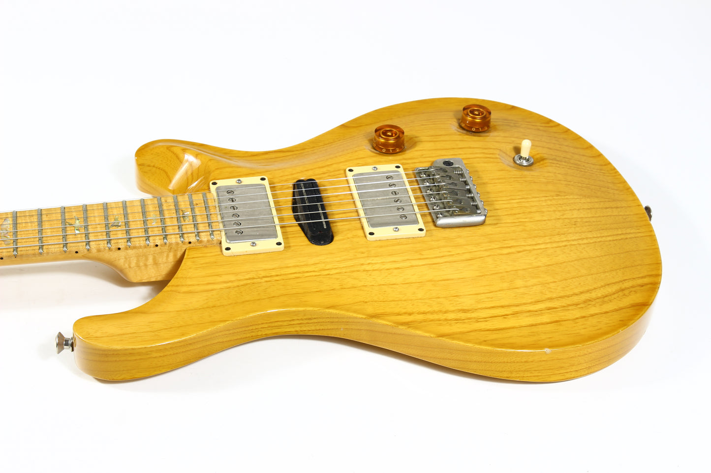 2005 PRS Swamp Ash Special Gold Pearl Bird Inlays SUPER FLAME NECK Natural