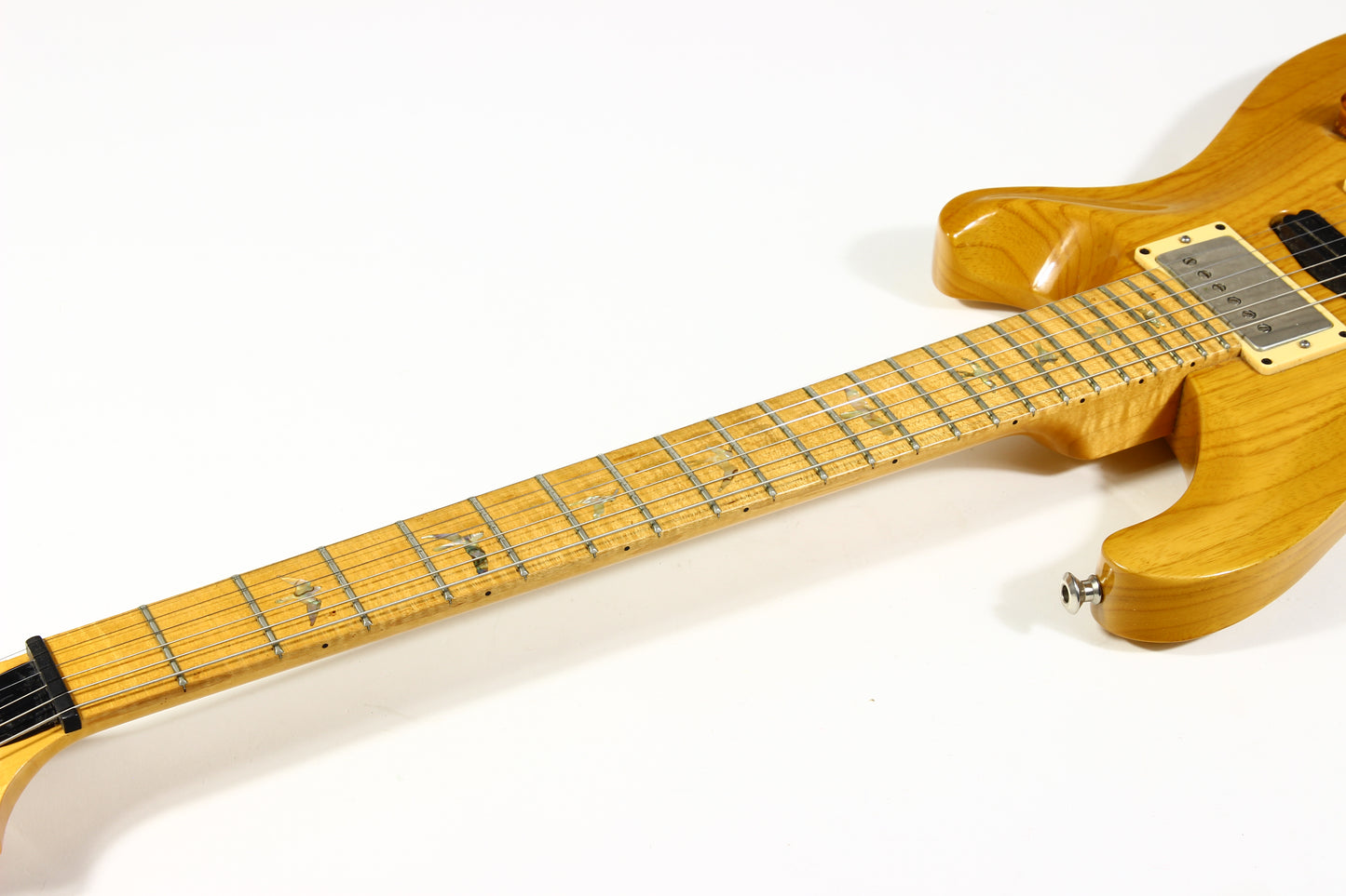 2005 PRS Swamp Ash Special Gold Pearl Bird Inlays SUPER FLAME NECK Natural