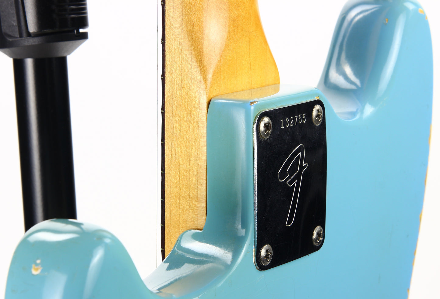 1966 Fender Mustang DAPHNE BLUE w/ Original Case - Kurt Cobain-type, Big Headstock!